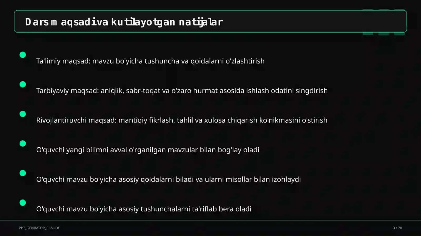 Huquq va iqtisodiyot asoslari (9–11) — o'qituvchilar uchun 3