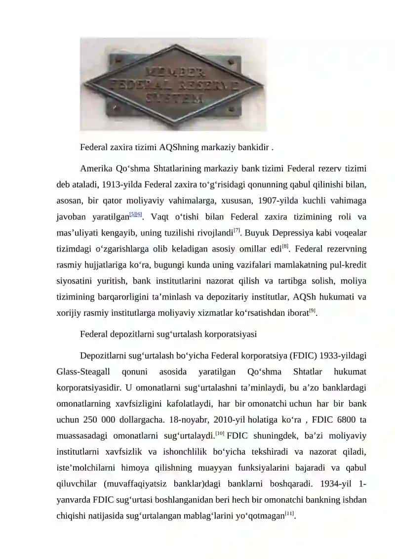 Amerika Qoʻshma Shtatlar bank tizimi 3