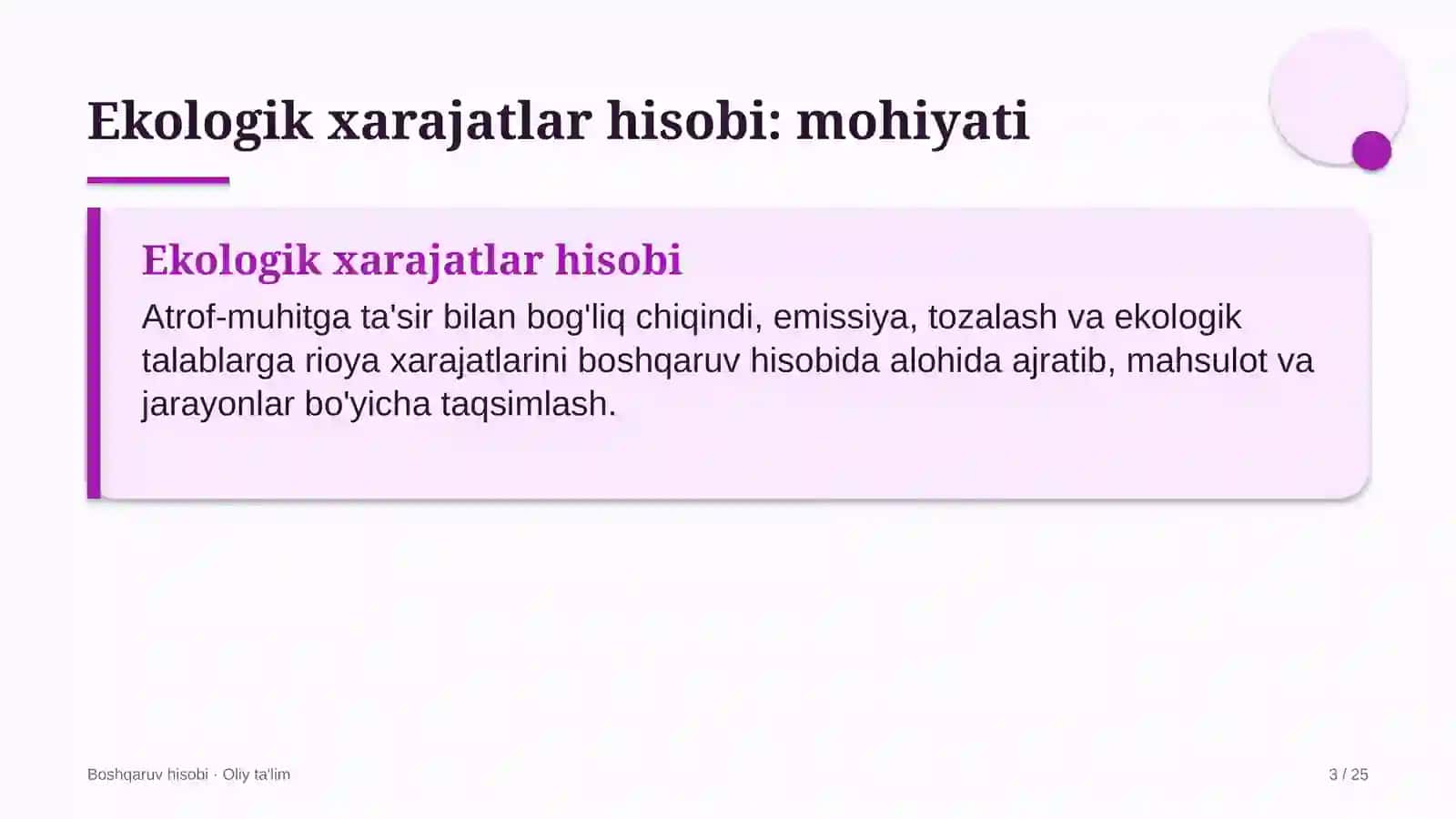 alkogolsiz ichimliklar ishlab chiqarishda ekologik xarajatlarni boshqaruv hisobida aks ettirish 1234 3