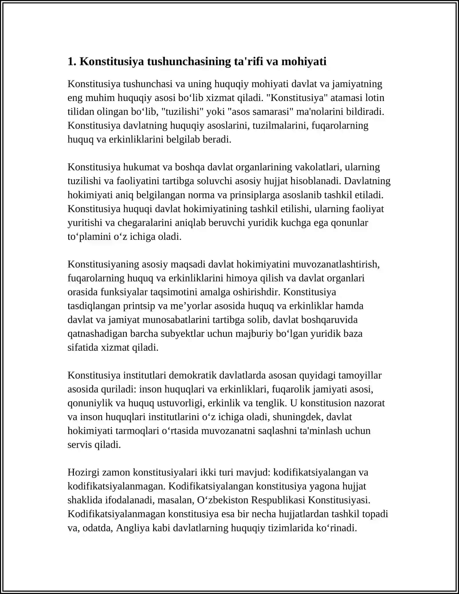 Konstitutsiya Tushunchasi va Uning Huquqiy Mohiyati 3