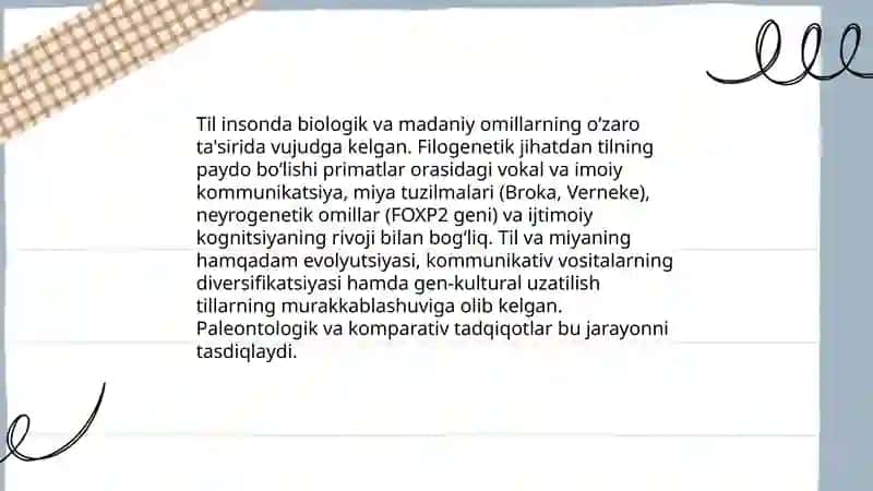 Tilning taraqqiyoti 3