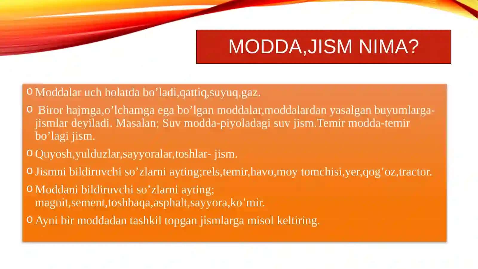 Modda tuzilishi 3