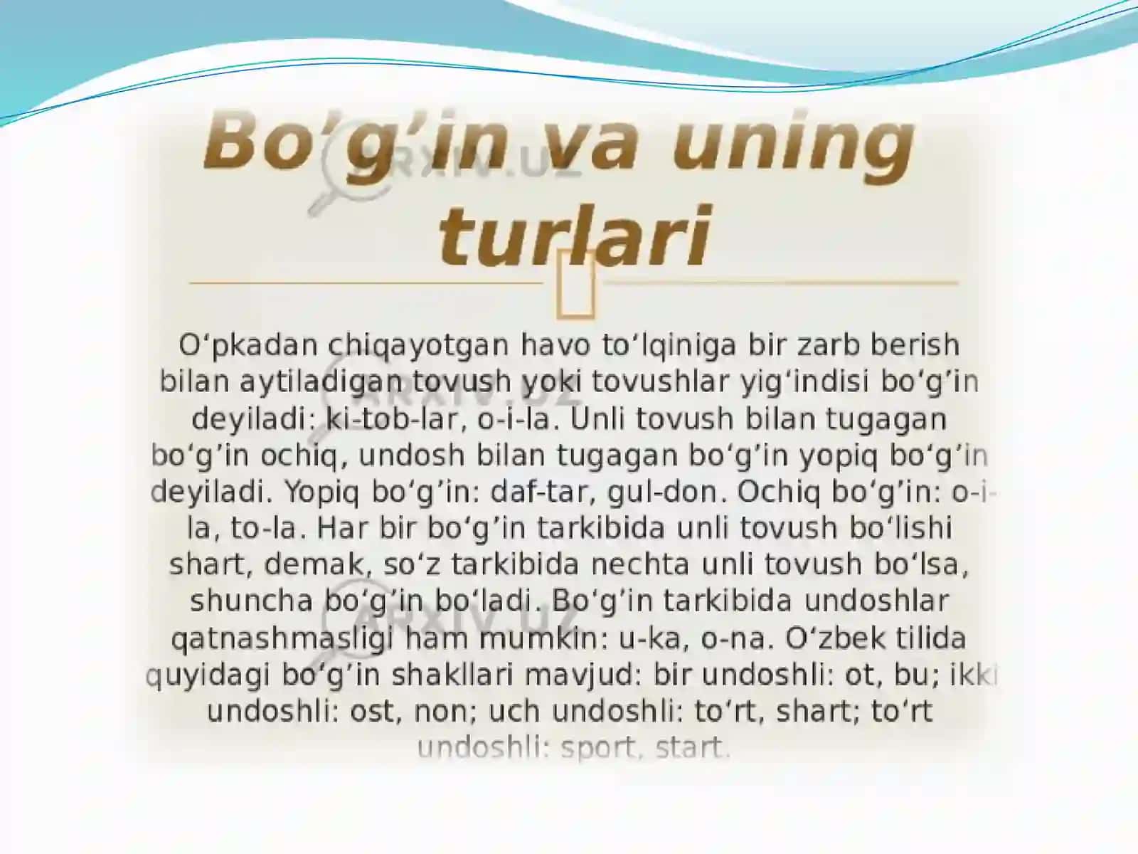 SAVOD O‘RGATISHDAVRIDA BO’G’IN USTIDA ISHLASH 3