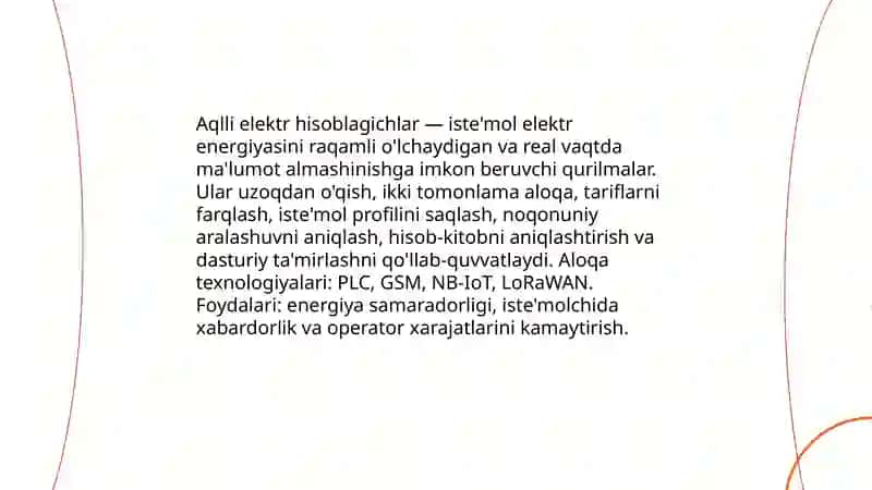 Aqlli elektr hisoblagichlar 3