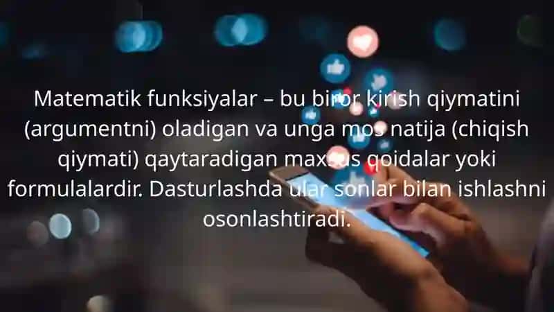 Python dasturlash tilida matematik funksiyalar bilan ishlash 3
