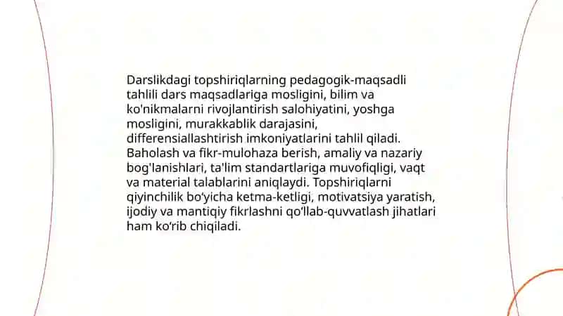 Uchinchi sinf matematika darsligi topshiriqlarini tahlil qilish 3