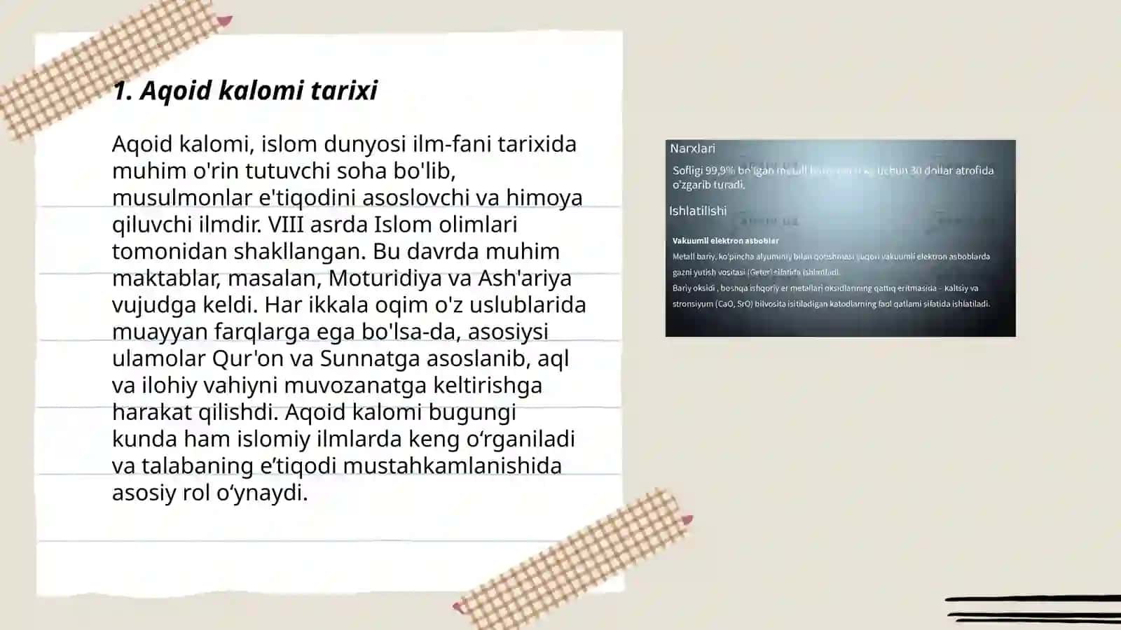 Aqoid kalom haqida 3