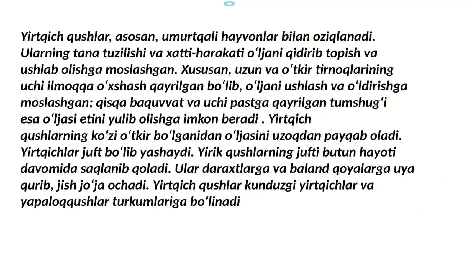 Kunduzgi yirtqich qushlar 3