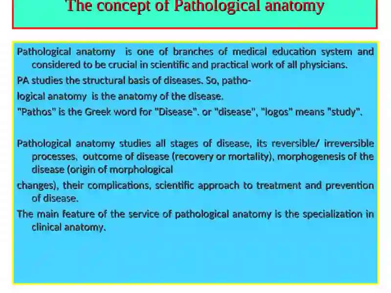 THE CHAIR OF PATHOLOGIC ANATOMY AND FORENSIC MEDICINE LECTURE 3