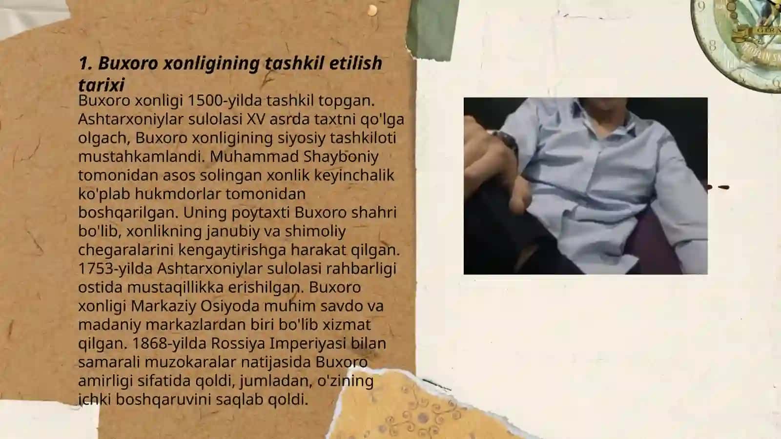 Buxoro xonligi tashkil etish boʻyicha 3