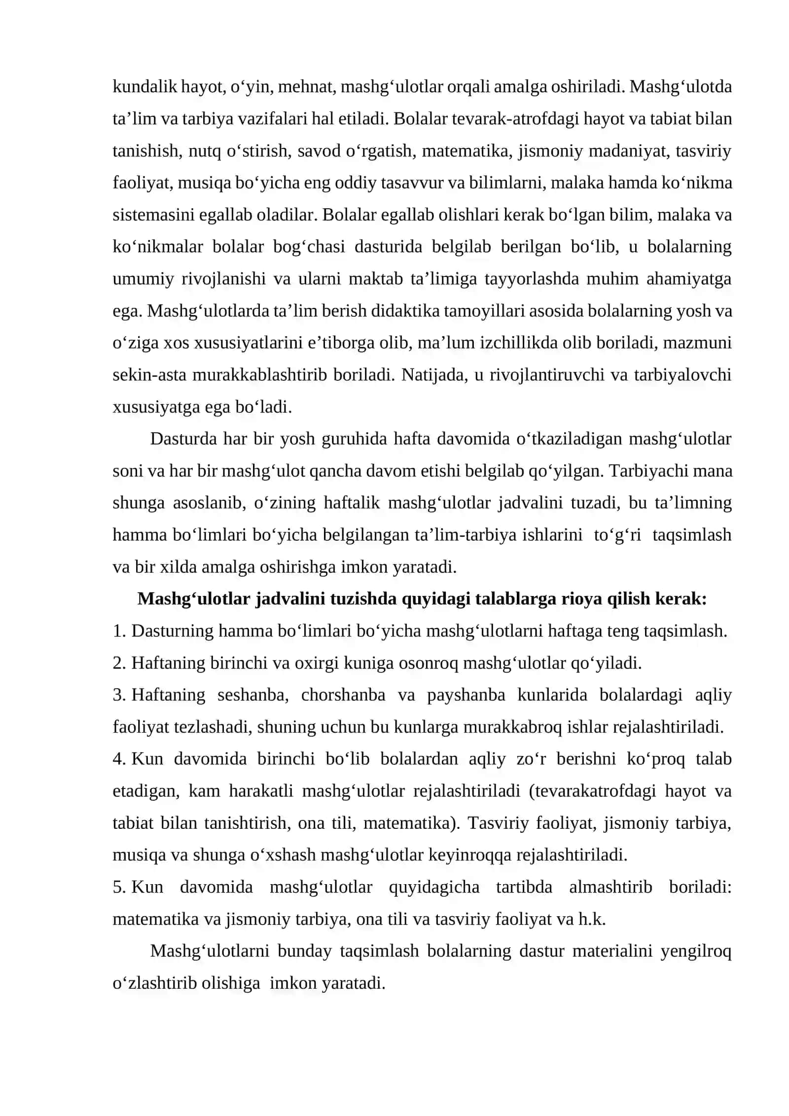 BOSHLANG'ICH TA'LIMDA DARS MASHG'ULOTLARI ISHLANMALARINI YARATISH VA OCHIQ DARSLARNI TASHKIL METODIKASI 3