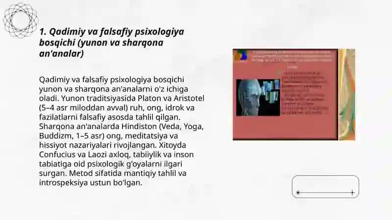 Psixologiya fanining taraqqiyot bosqichlari 3