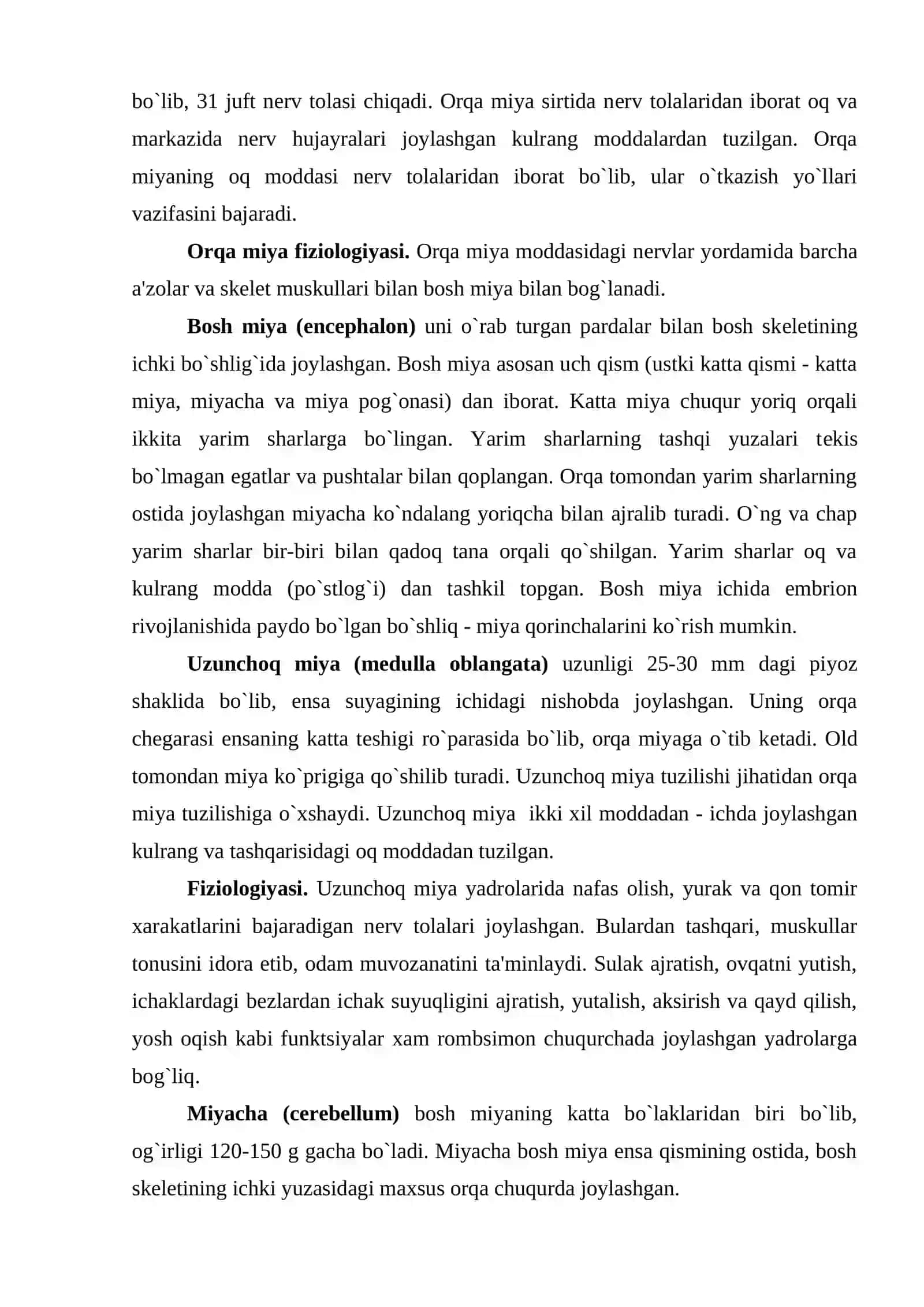 Nеrv tizimi va sеzgi a'zolari. Oliy nеrv faoliyatining asoslari 3