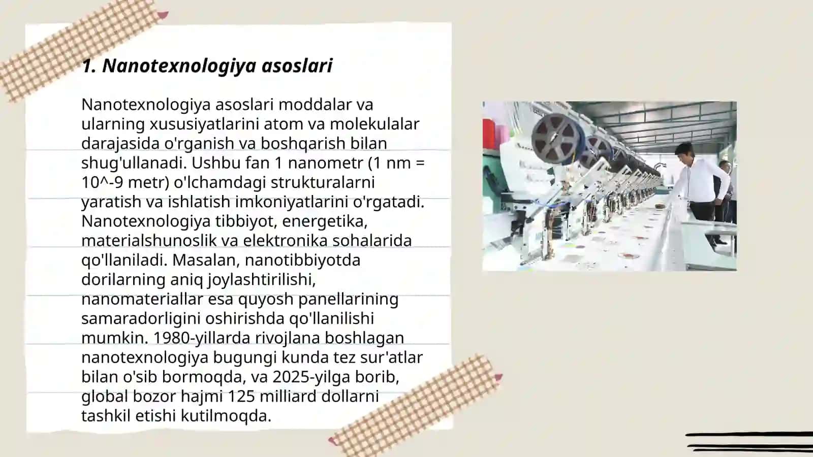 Nanotexnologiya. Nanotexnologiya asosida erishilgan yutuqlar 3