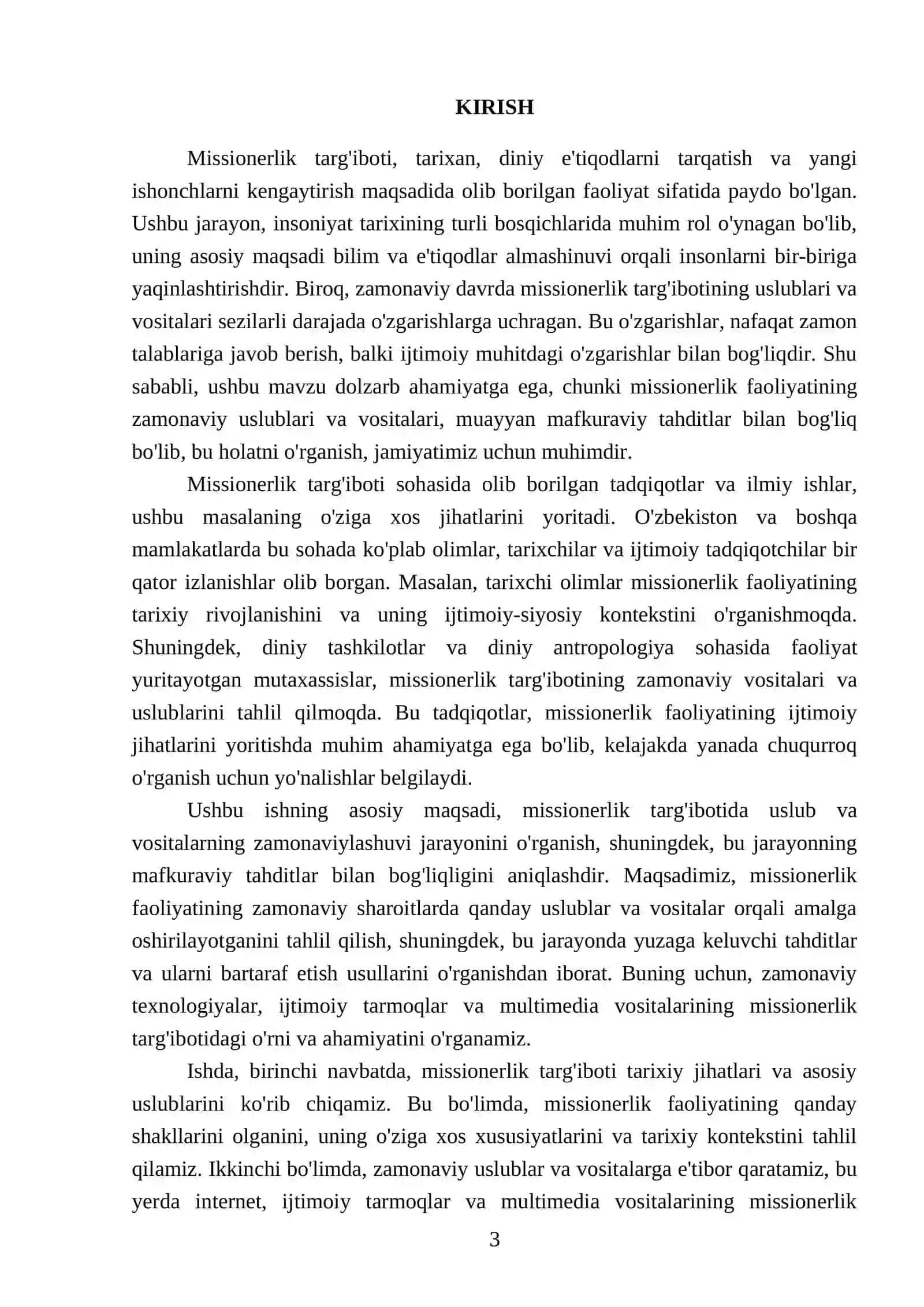 Missionerlik targ'ibotida uslub va vositalarning zamonaviylashuvi: kebir makonda mafkuraviy tahditlar 3