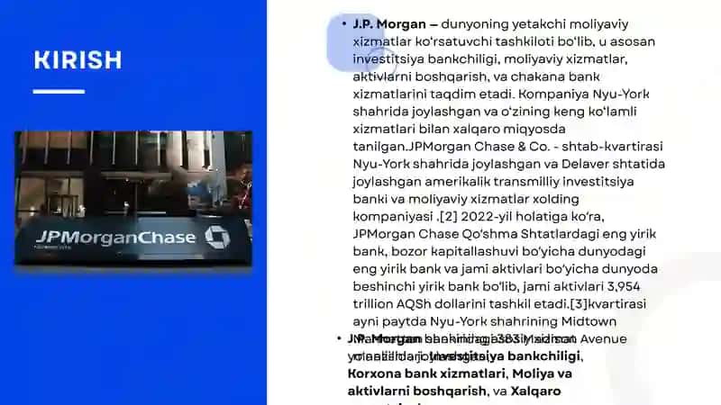 J.P Morgan BANKI 3