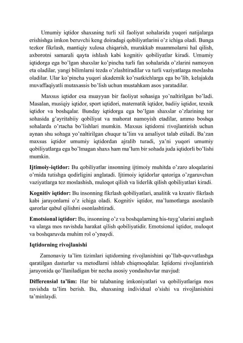 Iqtidor haqidagi zamonaviy tushunchalar 3