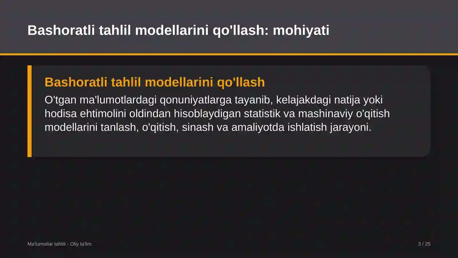 Endokrinologiya dispanserlarida bashoratli tahlil modellarini qo'llash 3