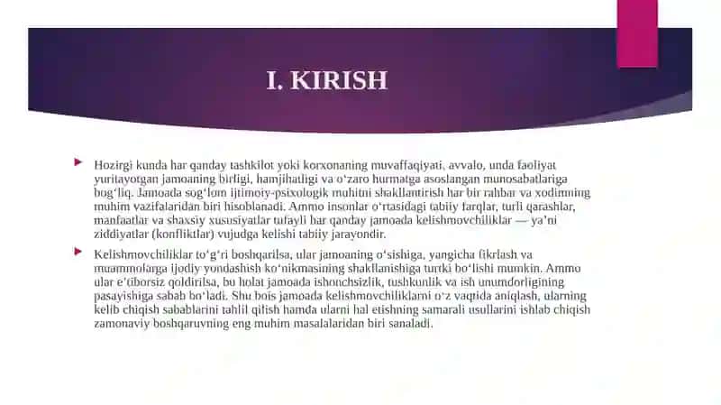 Jamoada Kelishmovchiliklarni Xal Qilish Usullarini O'rganish 3