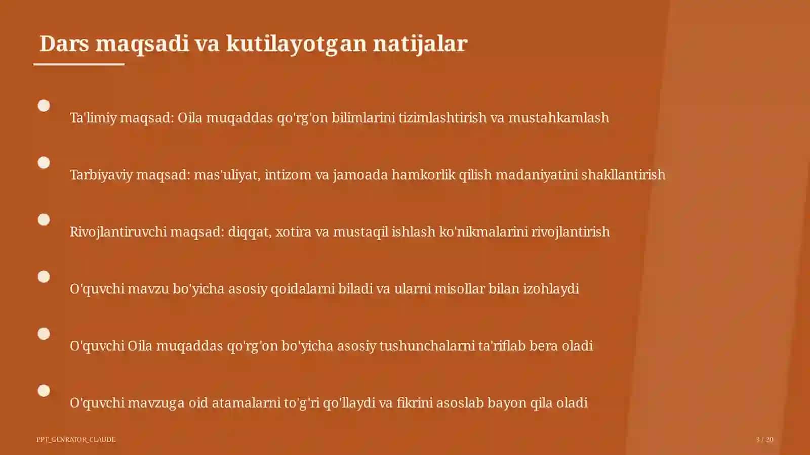 Oil muqaddas qo'rg'on (5-sinf) 3