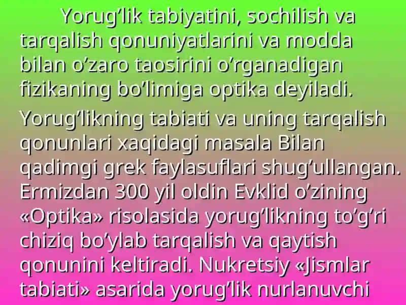 Yorug'lik 3