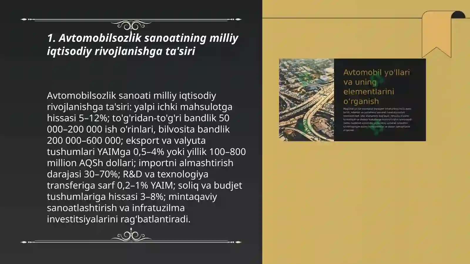 Avtomobilsozlik sanoatining milliy iqtisodiy rivojlanishga ta'siri 3