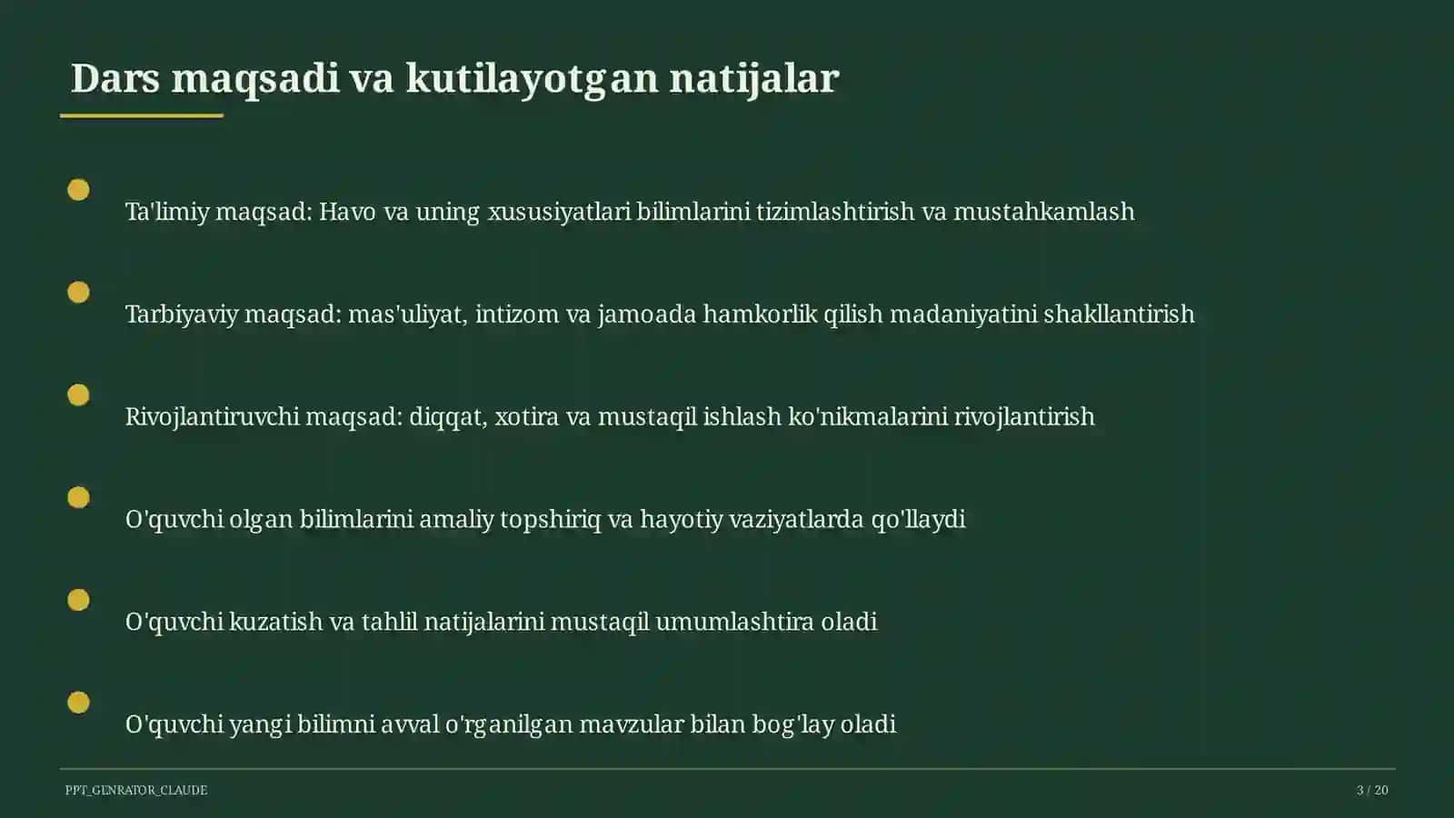 Havo va uning xususiyatlari (2-sinf) 3