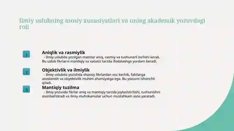 Ilmiy uslub 3