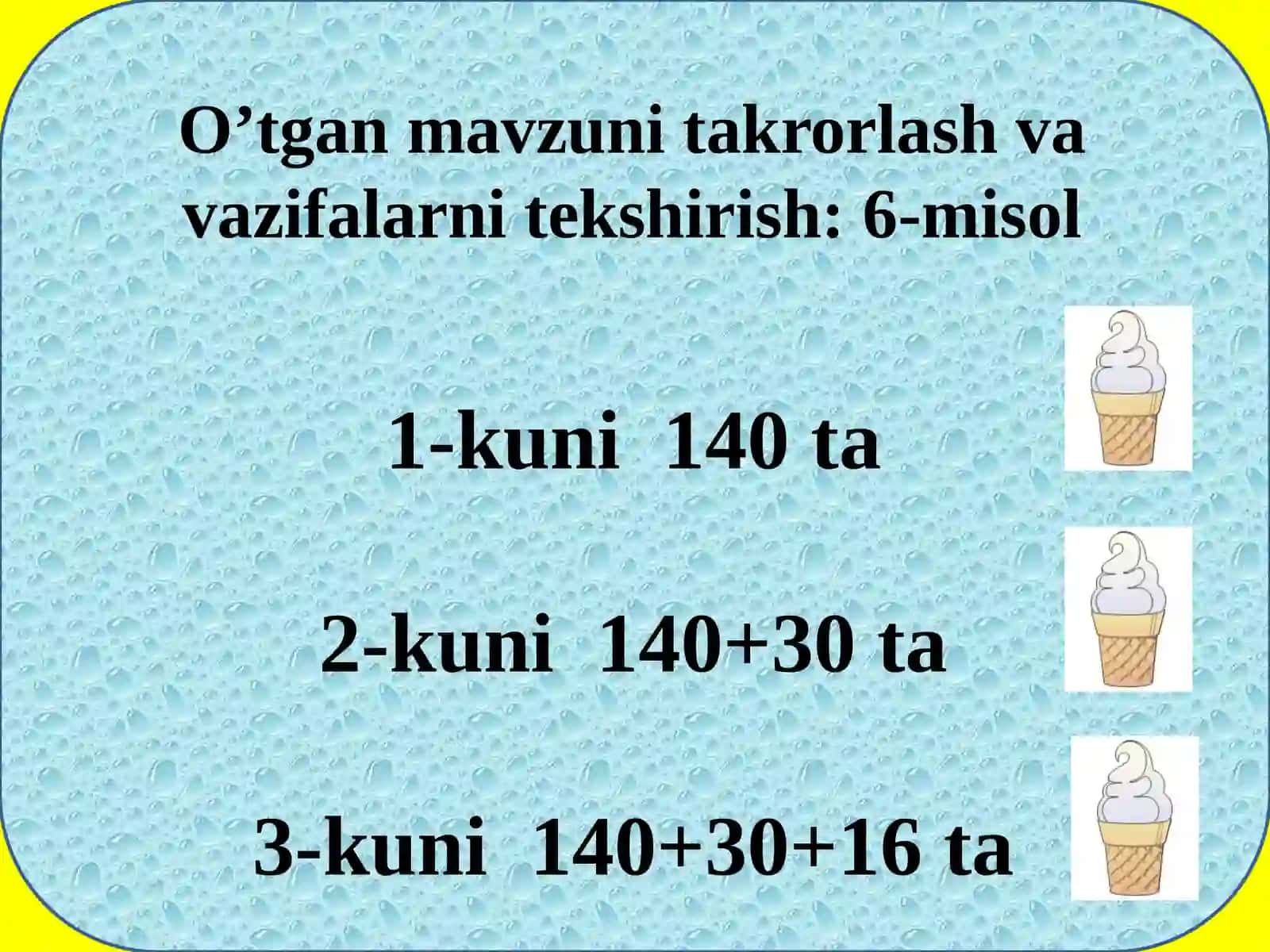 2-sinf Matematika DOIRA VA AYLANA. AYLANA MARKAZI, RADIUSI, DIAMETRI. SIRKUL 3