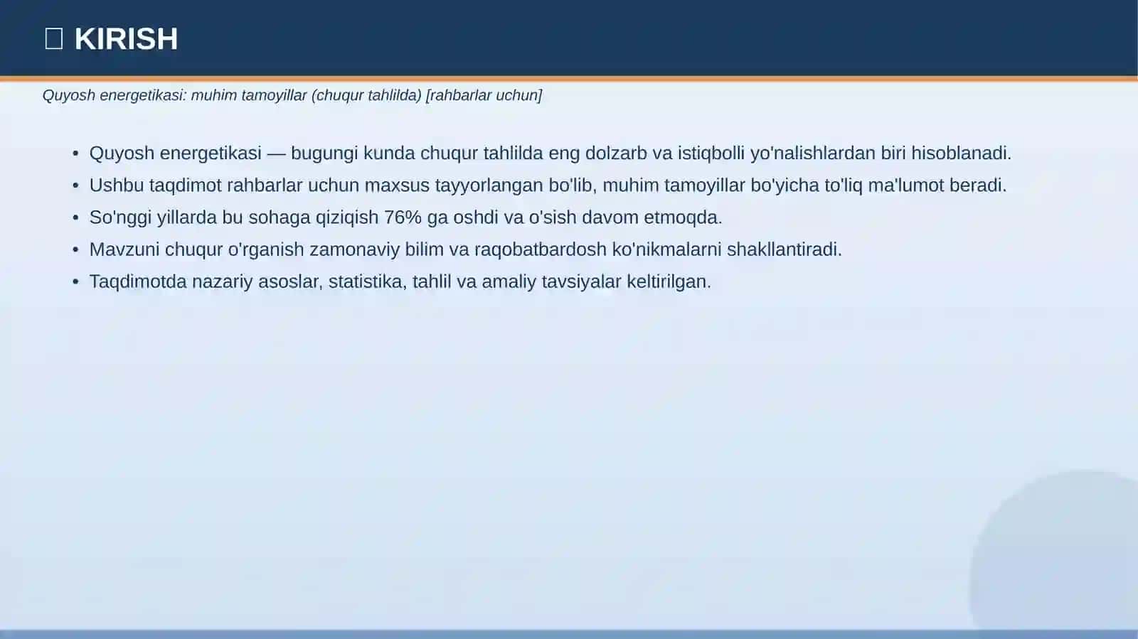 QUYOSH ENERGETIKASI 3
