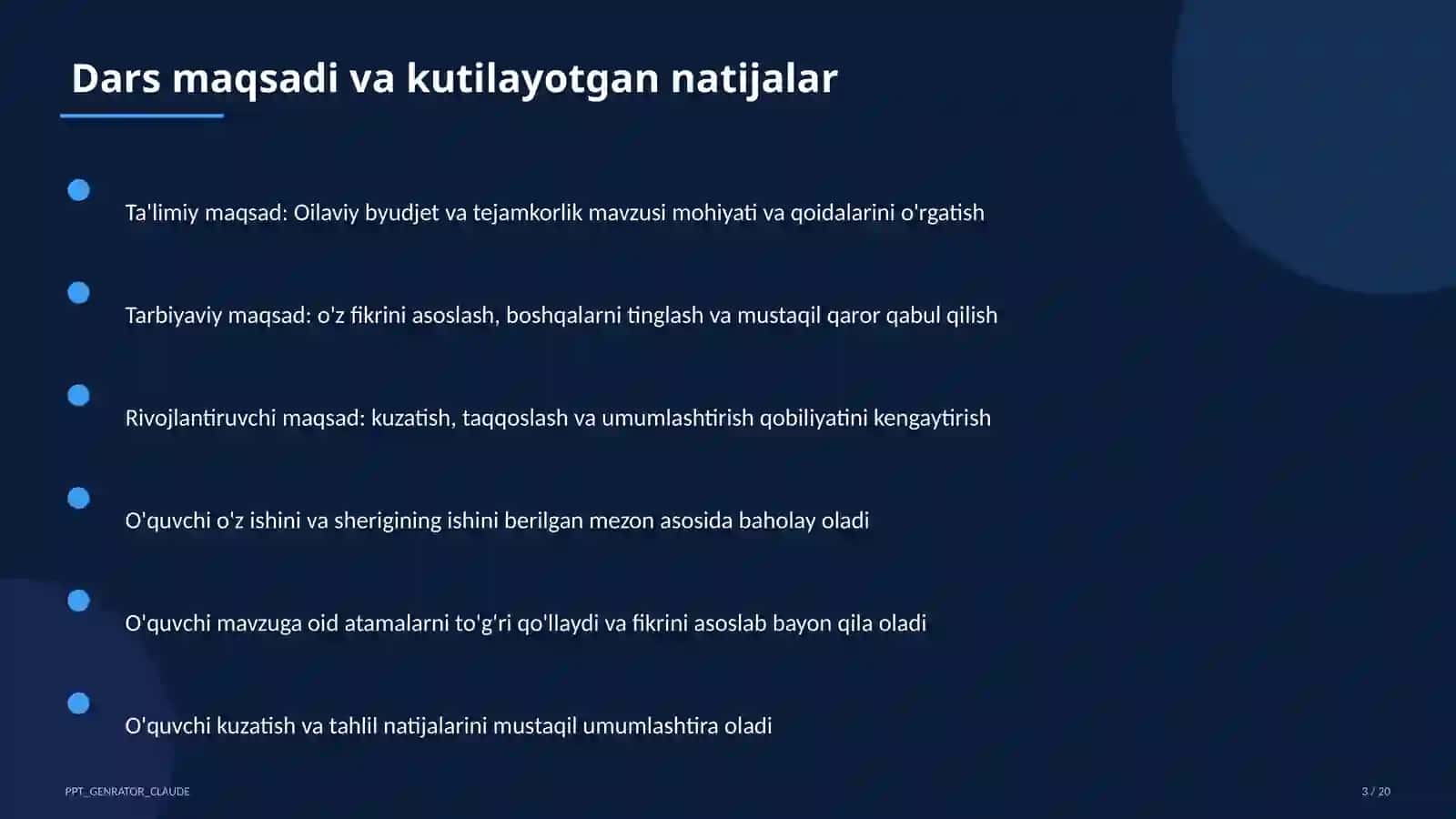 Texnologiya (1–11) — metodik birlashma uchun 3
