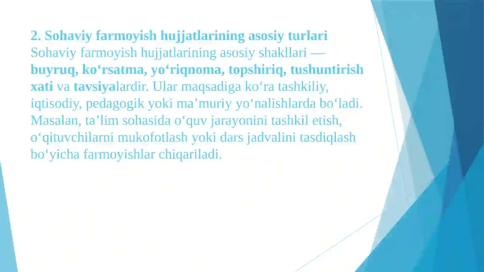 Farmoishhujjatlariningsoxadaqo’llanishi 3
