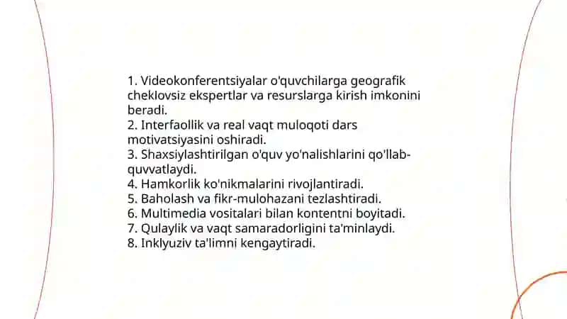 Taʼlim jarayonida videokonferentsiyalar 3