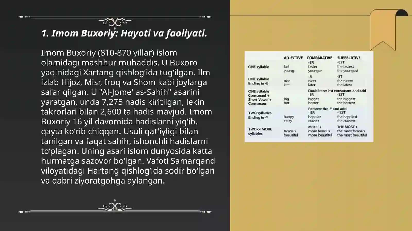 Imom Buxoriy va Imom Termiziyning hadis ilmiga qoʻshgan hissalarini qiyosiy tahlili 3