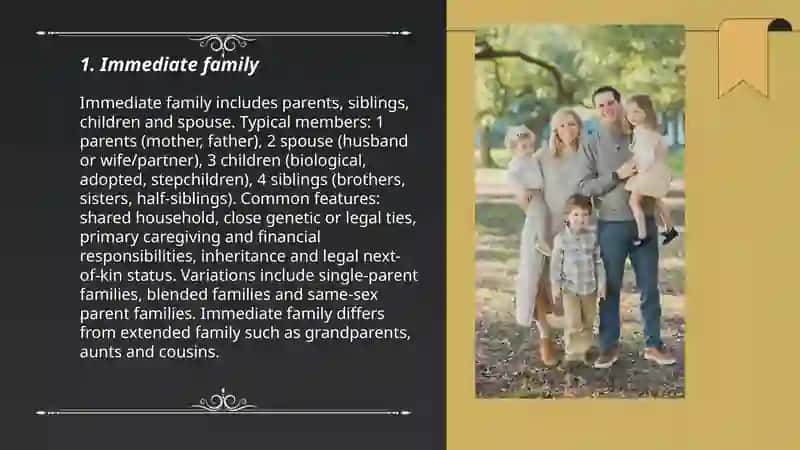 Immediate family 3