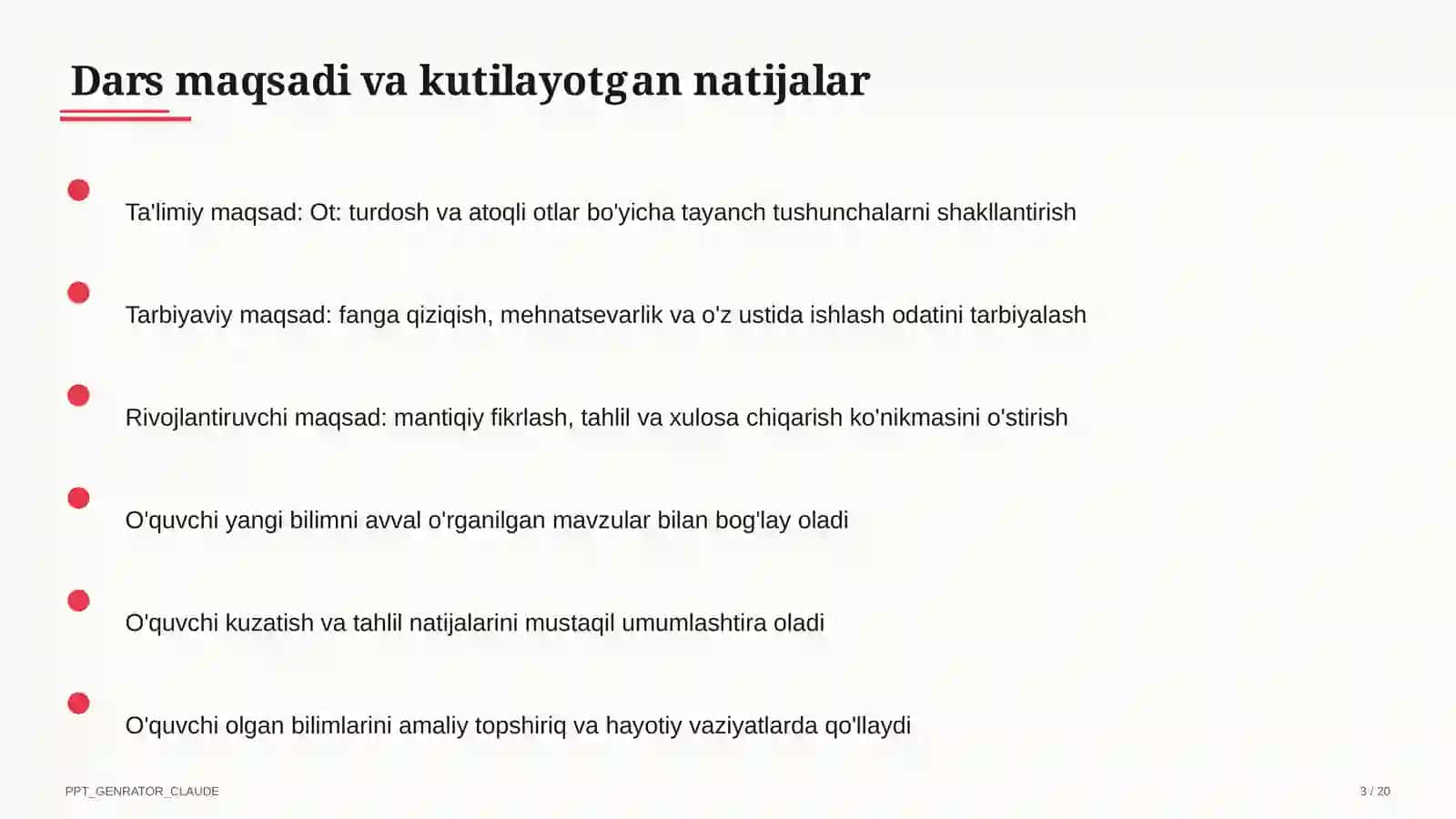 Ot: turdosh va atoqli otlar (6-sinf) 3