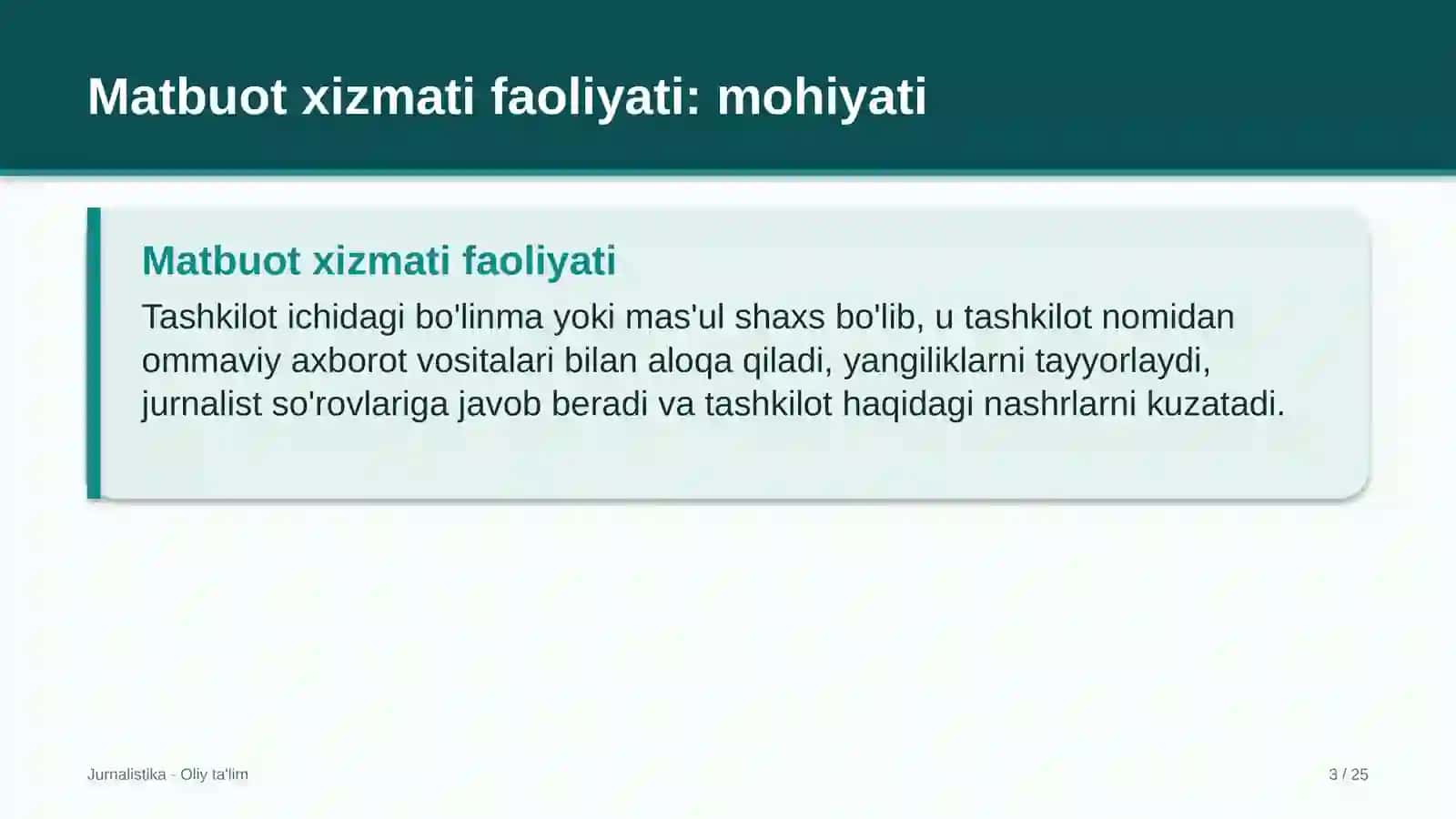 Tog'-chang'i majmualarida matbuot xizmati faoliyati 3