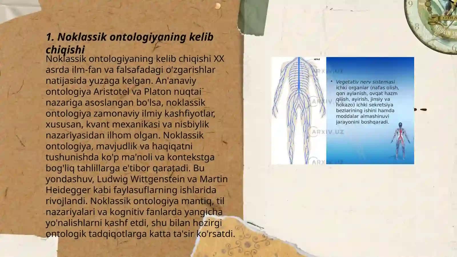 Noklassik ontologiya yoʻnalishlari va mohiyati 3