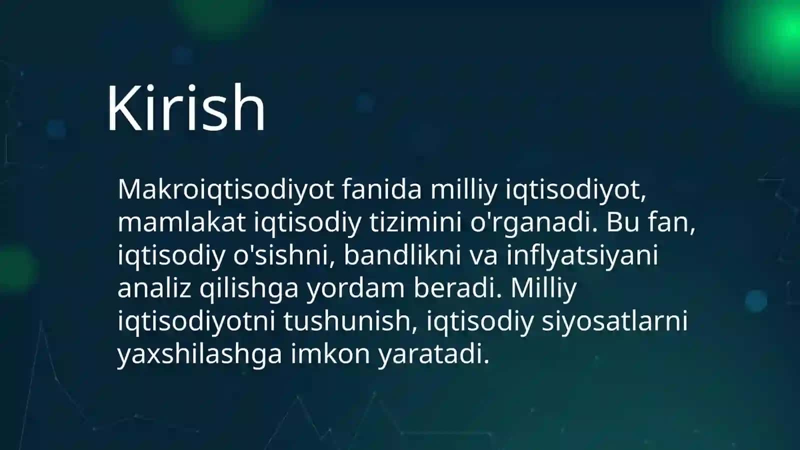 Makroiqtisodiyot fanida milliy iqtisodiyot 3