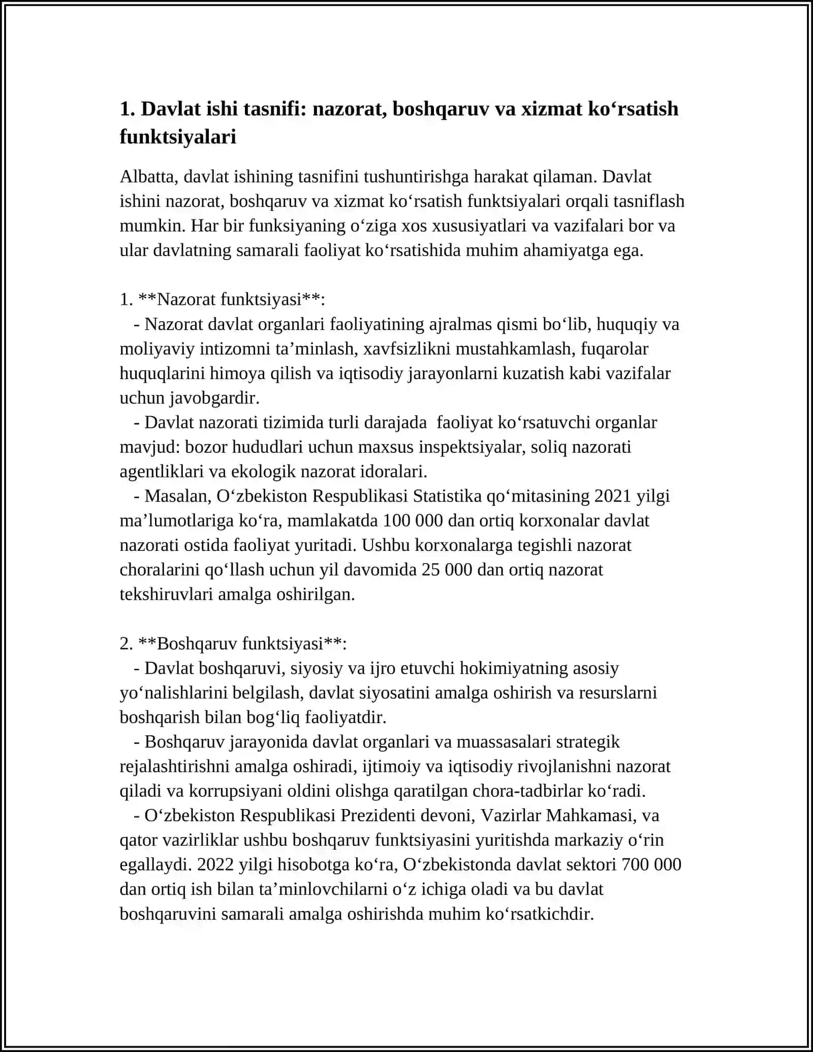 DAVLAT ISHI TASNIFI VA TILLAR TASNIFI 3