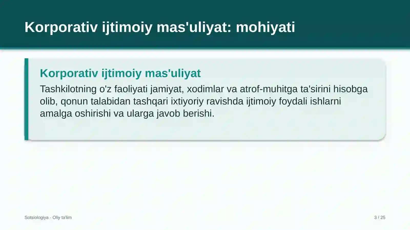 yuqumli kasalliklar shifoxonalarida korporativ ijtimoiy mas'uliyat 1735 3