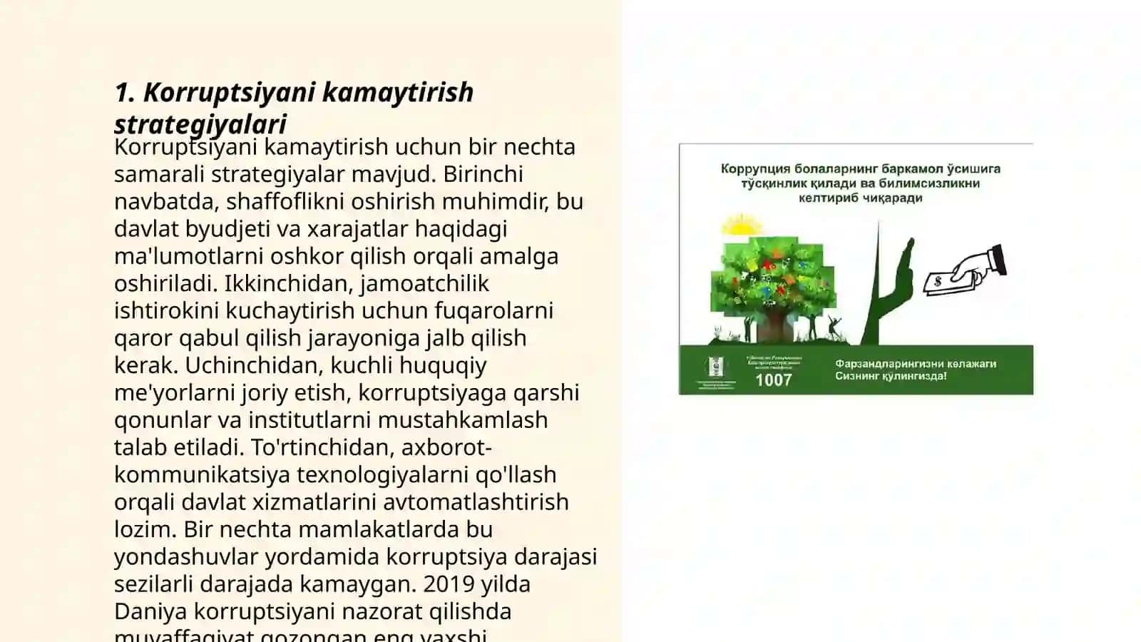 Biz korupsiyaga qarshimiz 3