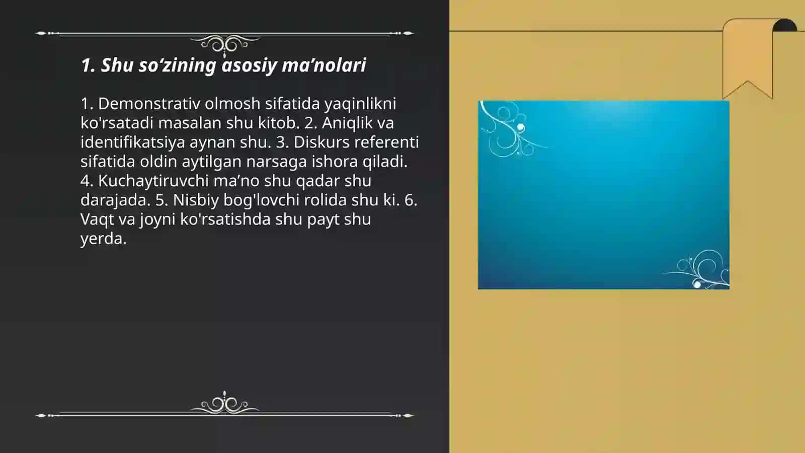 Shu so‘zining asosiy ma’nolari 3