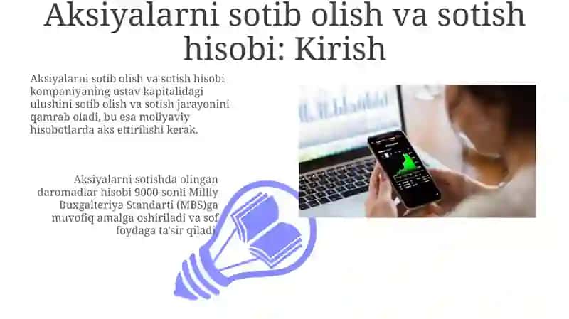 Aksiyalarni sotib olish va sotish hisobi 3