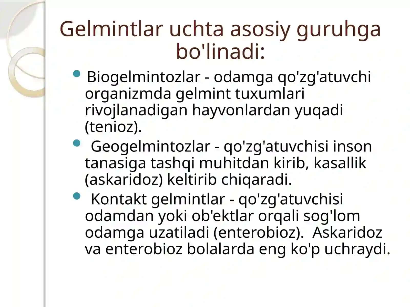 Gelmintozlar 3