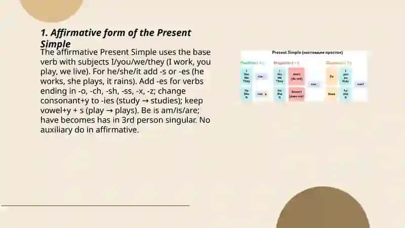 Present Simple 3