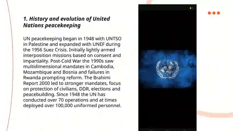 The Role of the United Nations in Global Peacekeeping 3