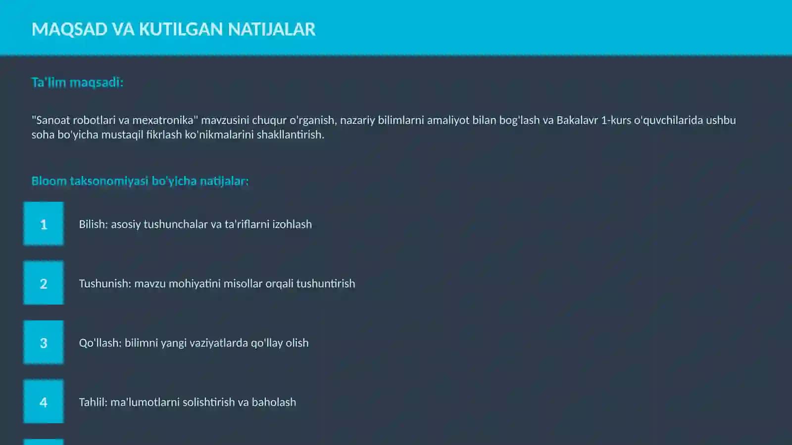Sanoat robotlari va mexatronika 3