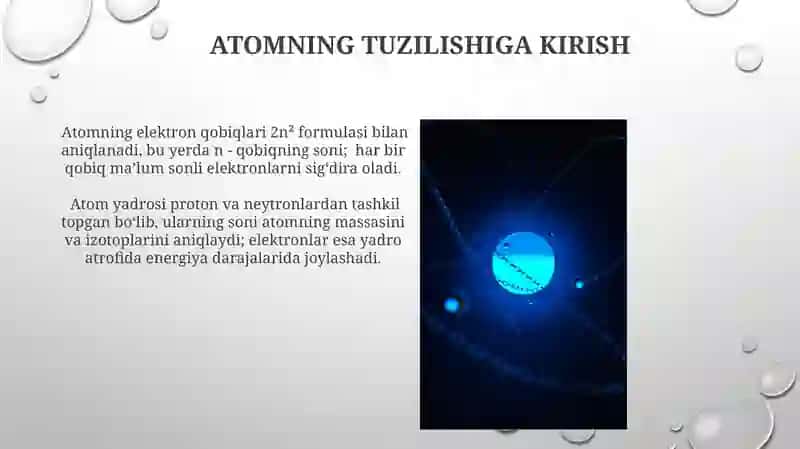 Davriy qonun va atom tuzilishi 3