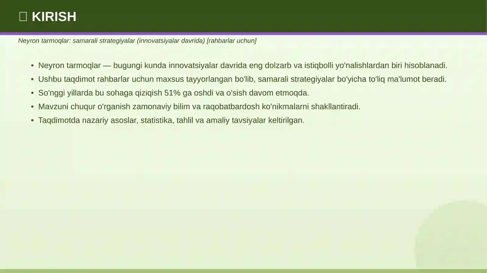 Neyron tarmoqlar: samarali strategiyalar (innovatsiyalar davrida) [rahbarlar uchun] 3